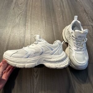 Chunky White Sneakers
